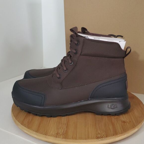 UGG Men's Emmett Waterproof Leather Duck Boot Stout Size 9 NIB - Picture 3 of 14